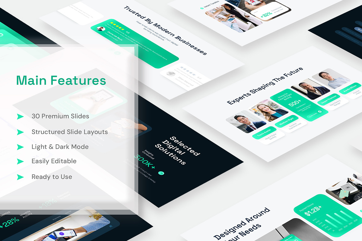 Digital Banking Google Slides, a Presentation Template by New Coral Design (Photo 2 of 6)