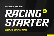 Racing Starter - Sporty Style, a Font by Novitype (Thumbnail 1 of 11)