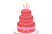 Hand painted bakery set with a three, a Food Illustration by okskukuruza (Thumbnail 3 of 3)