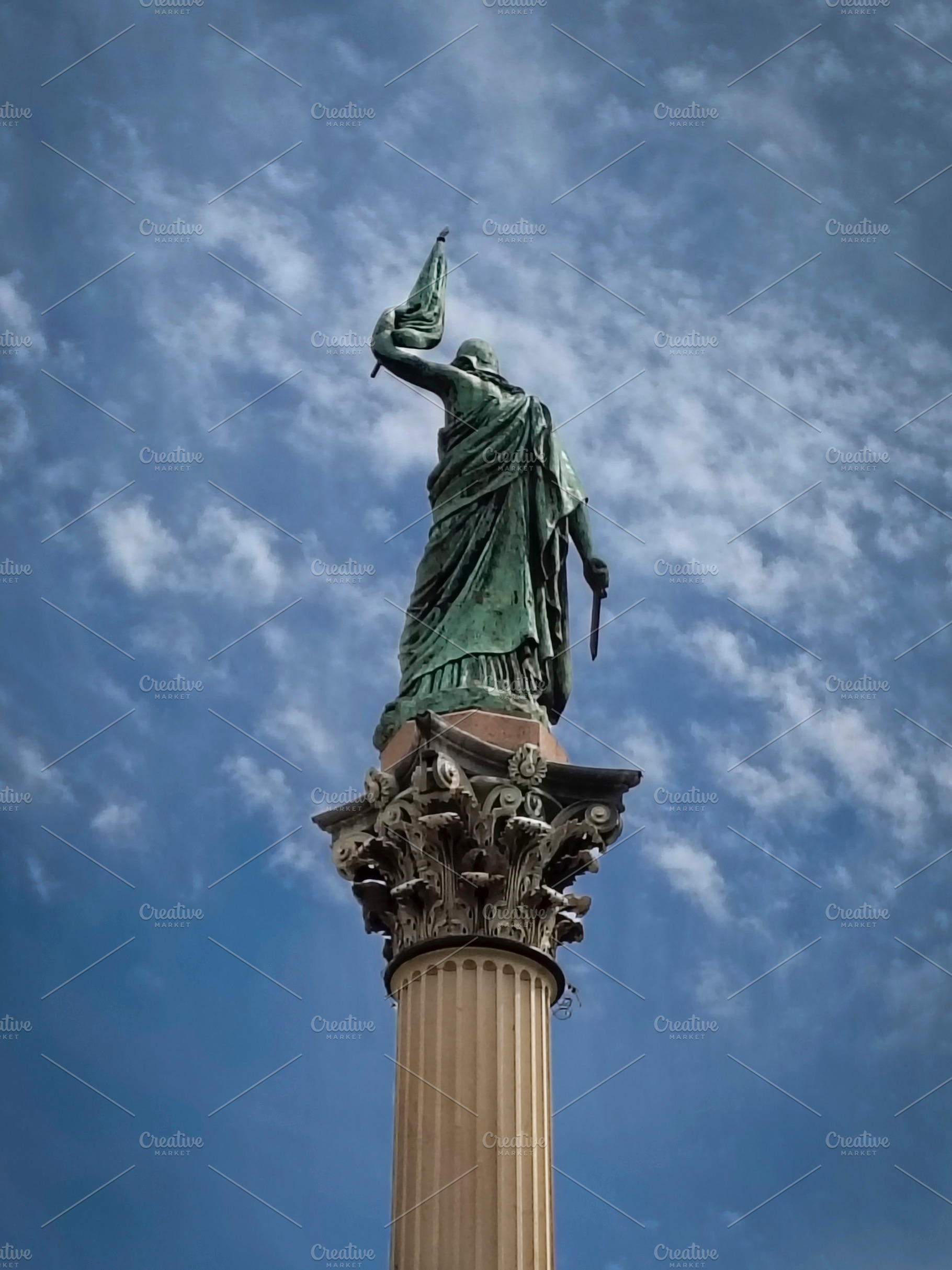Peace statue, plaza cagancha, montevideo city, uruguay, an Architecture Photo by DanFLCreativo