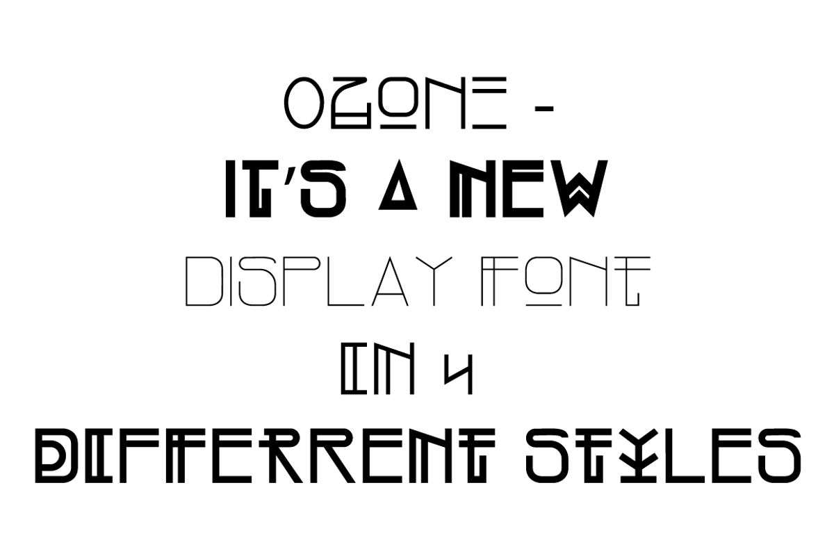 OZONE family - Display Font, a Sans Serif Font by Art Sproot (Photo 2 of 23)