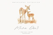 Mama Deer, an Animal Illustration by PeDe Designs (Thumbnail 4 of 18)