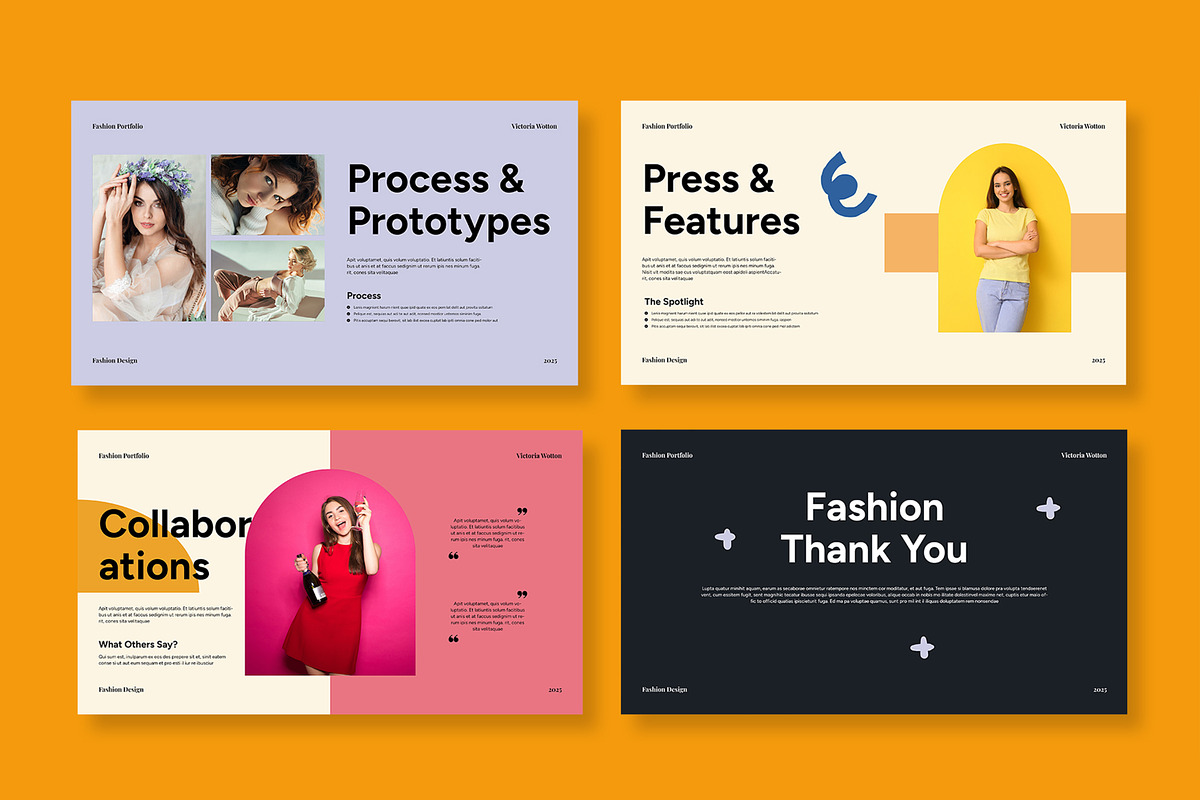 Fashion Portfolio Presentation, a Presentation Template by MightyDesign (Photo 3 of 8)