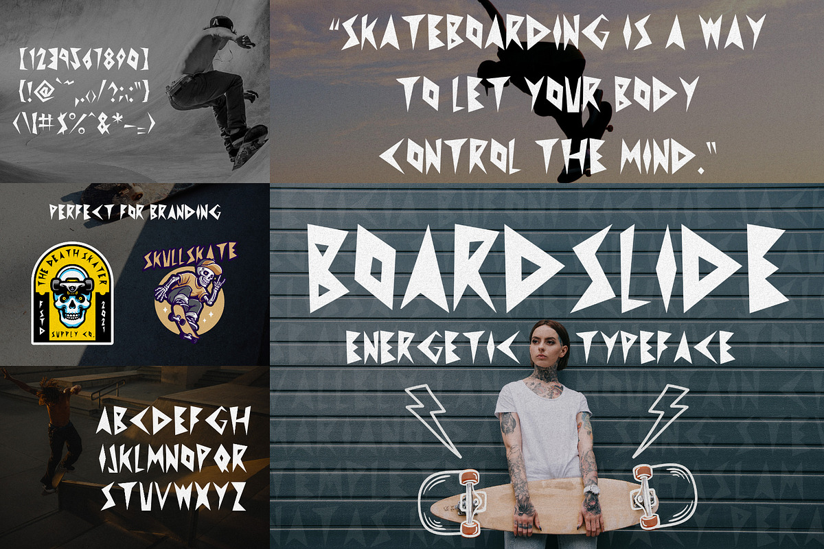 Rebel Font Bundle - 22 Edgy Fonts, a Sans Serif Font by HipFonts (Photo 6 of 9)