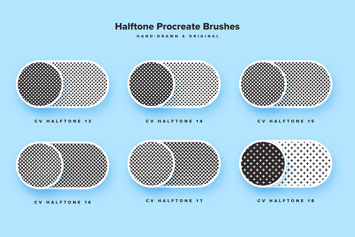 Retro Halftone Procreate Brushes, a Brush Add-On by Creative Veila (Photo 6 of 9)