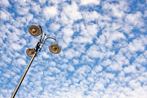 Street lamp against sky, a Nature Photo by BOOCYS