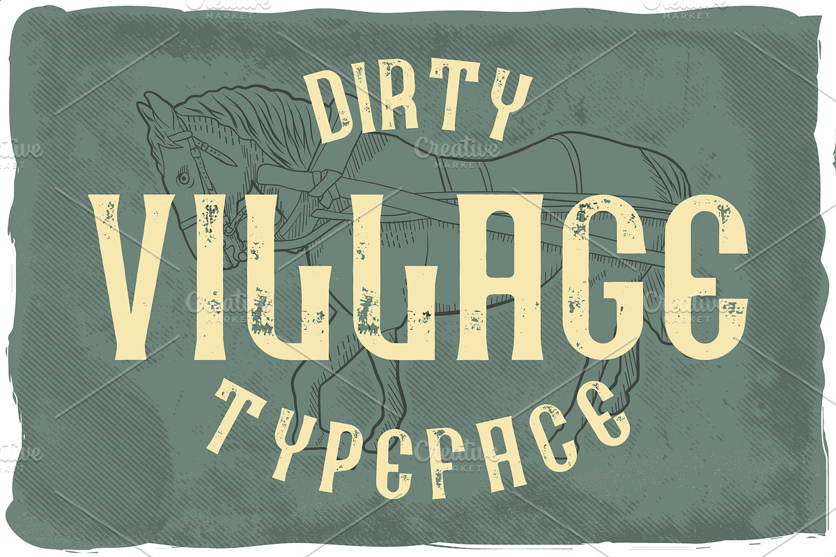 Village font + 10 bonus designs, a Font by Heather_insane (Photo 3 of 9)