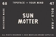 Sun Motter, a Sans Serif Font by Megflags (Thumbnail 1 of 10)