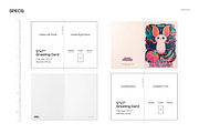 Halloween White Bat Card Template, a Card Template by creatsy5 (Thumbnail 2 of 5)