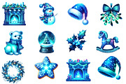 Blue christmas clipart, an Illustration by Designworld (Thumbnail 6 of 6)