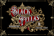 Black Fellas + EXTRAS, a Blackletter Font by dansdesign (Thumbnail 1 of 9)