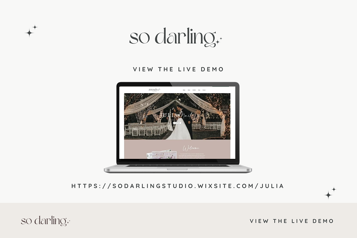 Photographer Wix Website Template, a Wix Template by So Darling Studio (Photo 17 of 37)
