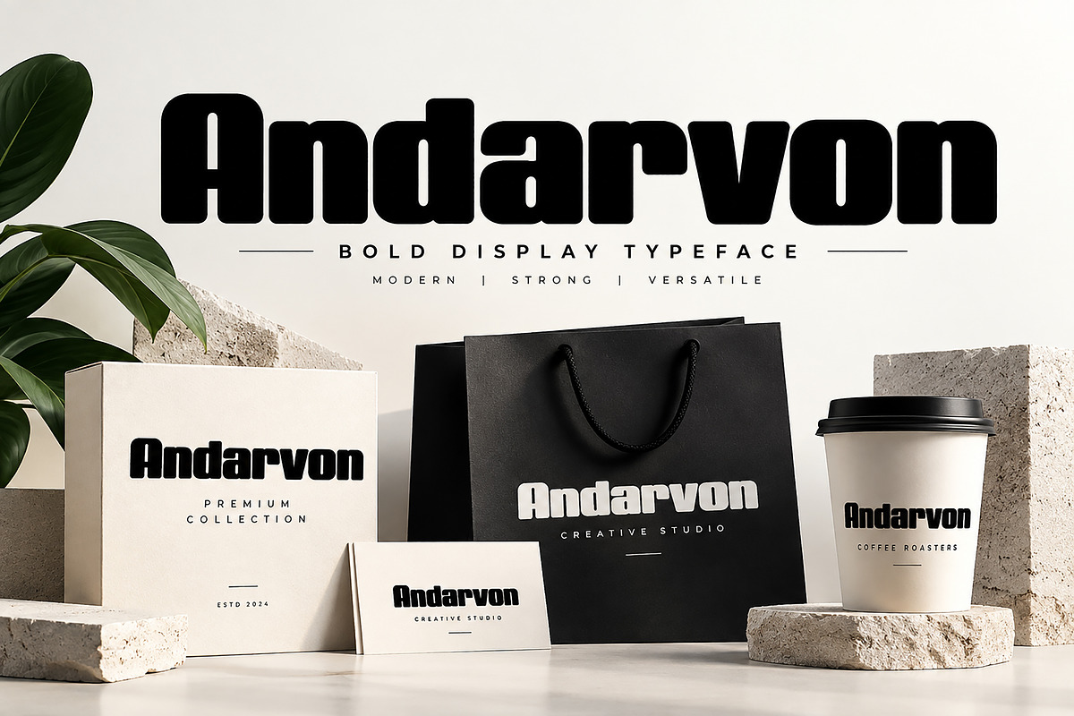 Andarvon, a Slab Serif Font by Wow Magic (Photo 1 of 5)