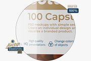 Amber Pills Bottle Mockup, a Packaging Mockup by Reformer Mockup (Thumbnail 4 of 5)