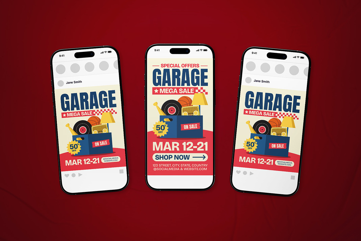 Garage Sale Event FLyer Set, a Flyer Template by The Good Store (Photo 2 of 2)