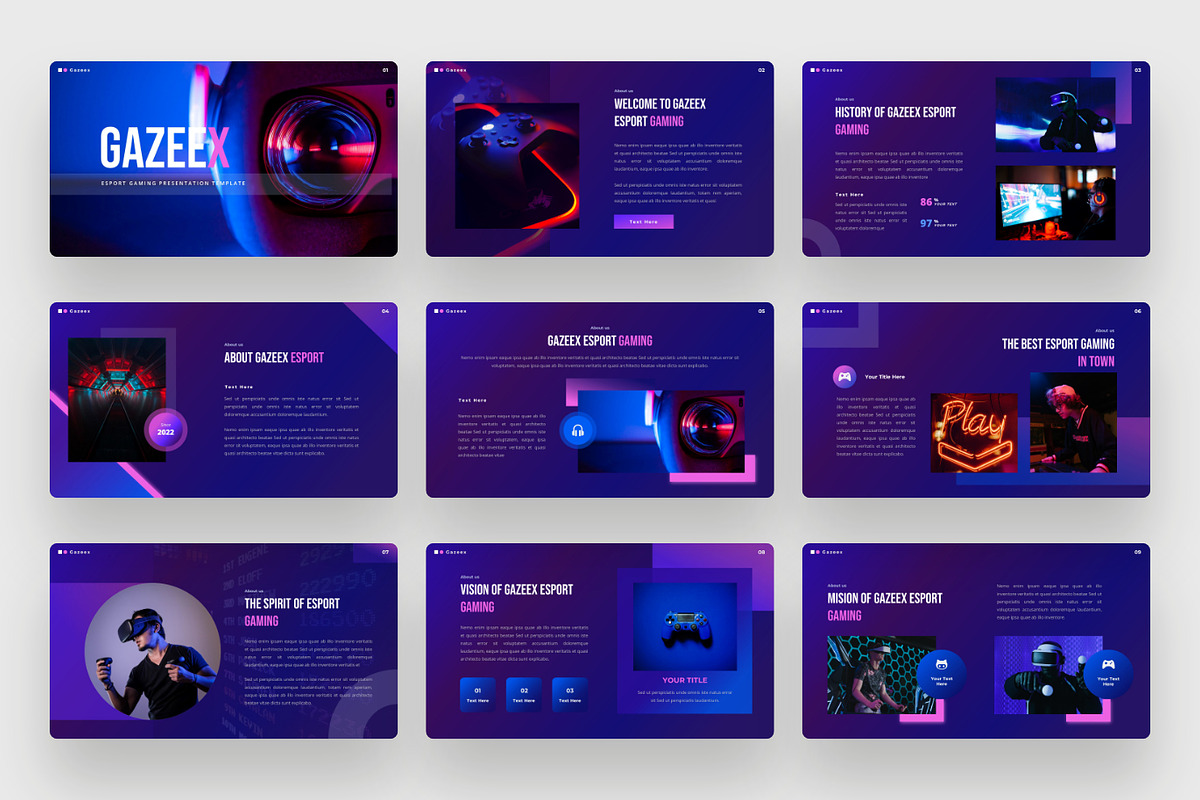 Gazeex - eSport Gaming Keynote, a Presentation Template by BeadyLab (Photo 2 of 6)