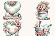Whimsical Boho Valentine Clipart, a Seasonal Illustration by Design Scotch (Thumbnail 5 of 8)