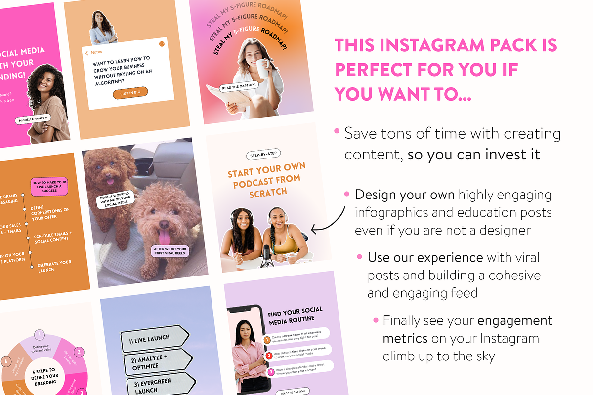Step-by-Step Instagram Posts Pack, a Social Media Template by My Social Boutique (Photo 7 of 8)