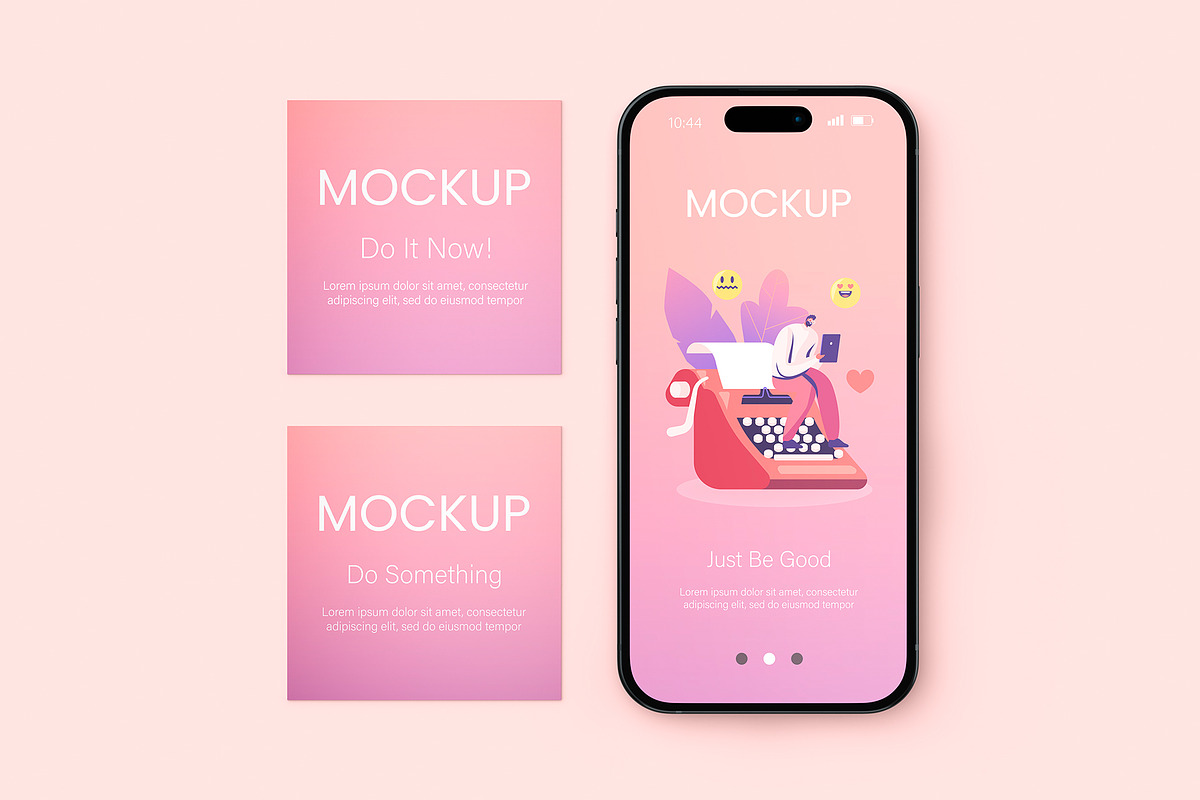 Phone Screen Mockup Set, an iPhone Mockup by ForgeDesign (Photo 11 of 13)