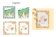Watercolor Mexican Llamas & Cacti, an Animal Illustration by MayaNavits (Thumbnail 7 of 12)