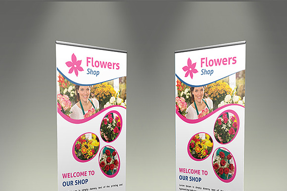 Flower Shop Roll-Up Banner - SK preview 2