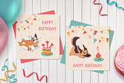 Birthday Party. Festive set of Dogs, an Animal Illustration by Anna Summer (Thumbnail 7 of 10)