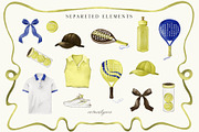 Padel Tennis - Clipart & Patterns, a Sport Illustration by ArtMaslyana (Thumbnail 2 of 8)