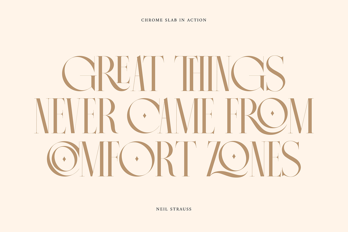 Chrome Slab | Semi-Condensed Serif, a Serif Font by Ardana Creative (Photo 3 of 9)