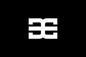 Modern B E Letter Logo