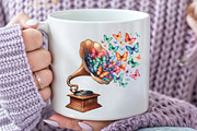 Retro Gramophone Clipart, an Illustration by Rose Art (Thumbnail 4 of 8)
