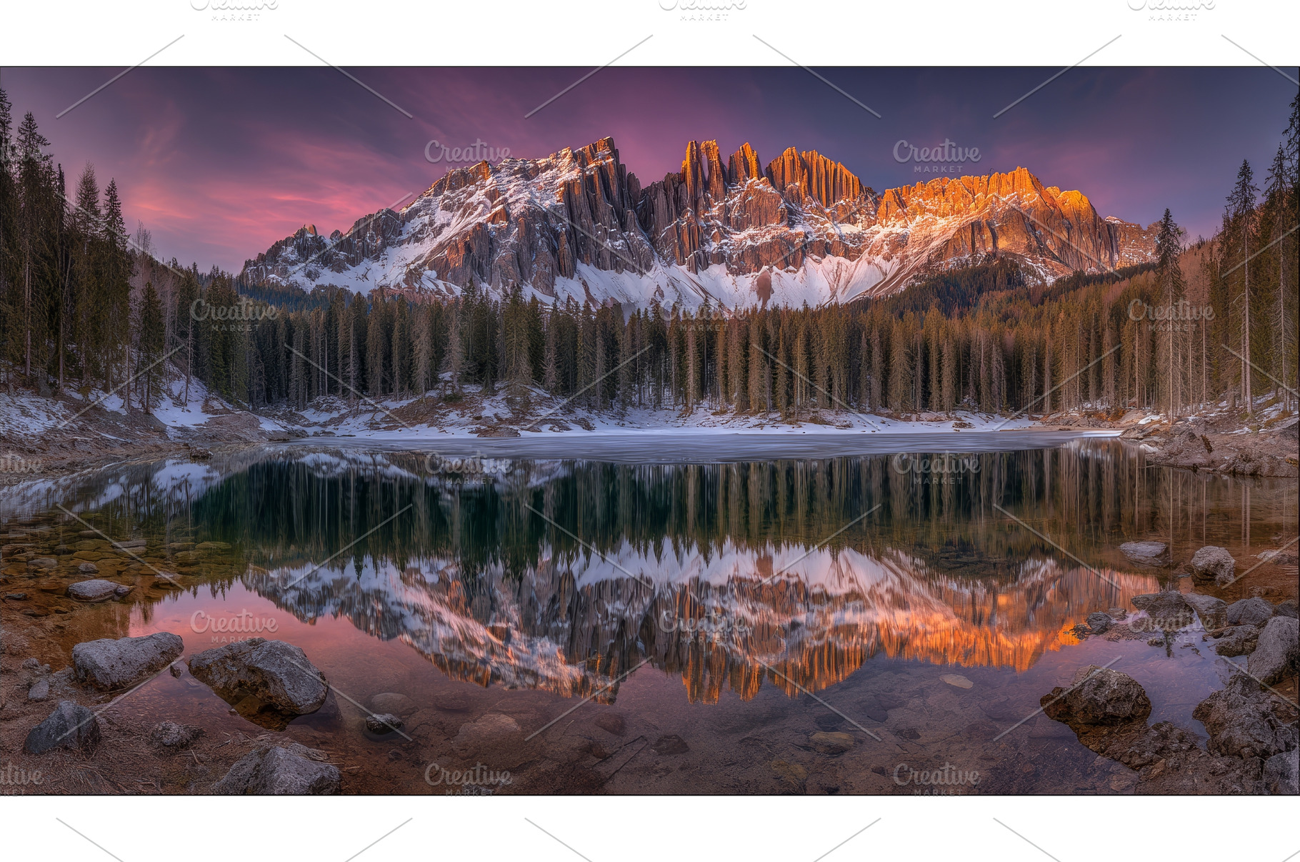 A serene alpine setting featuring, a Nature Photo by ZinetroN