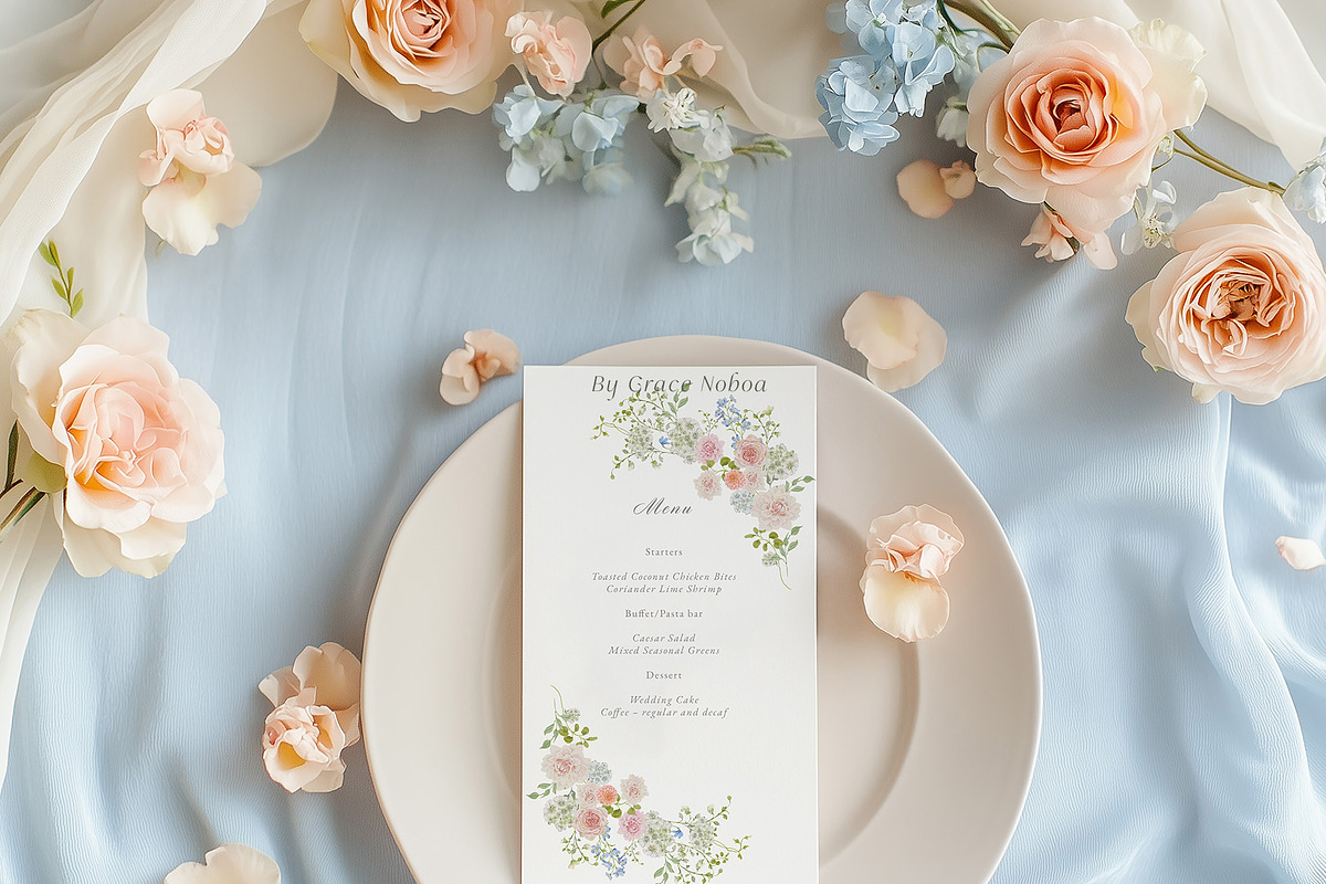 Spring summer pastel flowers clipart, a Decorative Illustration by Grace Noboa Illustrations (Photo 5 of 20)