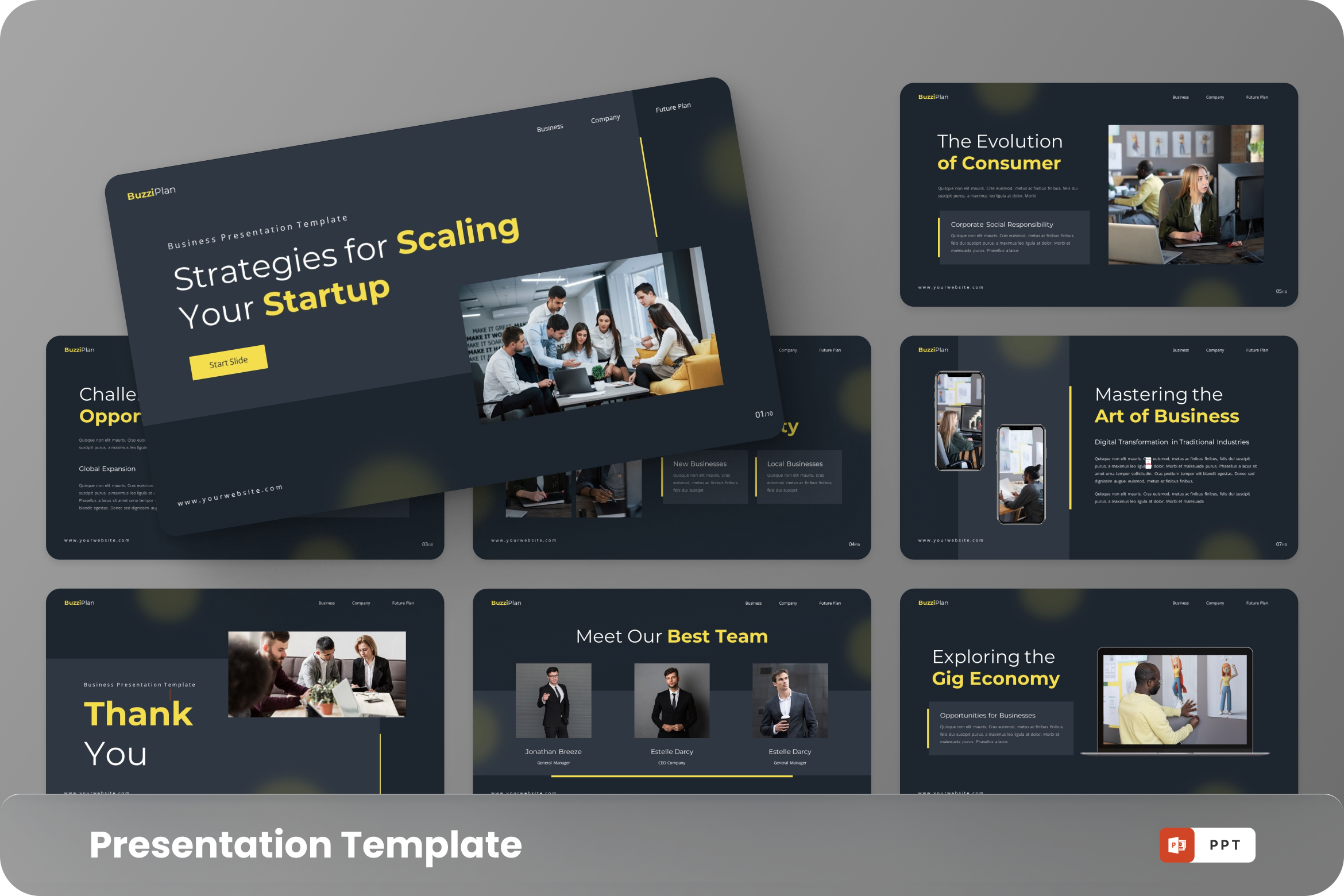 Startup Business PowerPoint Template, a Presentation Template by ...