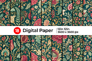 Vintage Dark Floral Pattern, a Pattern Graphic by Artonix (Thumbnail 1 of 5)