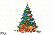 Funny Christmas PNG, an Illustration by Black Bird Studio (Thumbnail 1 of 4)