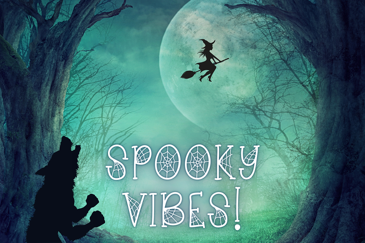 Cobweberly Halloween Spider Web Font, a Serif Font by Dancing with Ink (Photo 17 of 23)