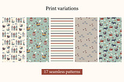 Ocean life clipart and patterns, a Pattern Graphic by EltaMaxArt (Thumbnail 5 of 10)