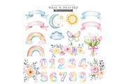 Farm Birthday Watercolor Clipart, an Illustration by CharmClipart (Thumbnail 4 of 8)