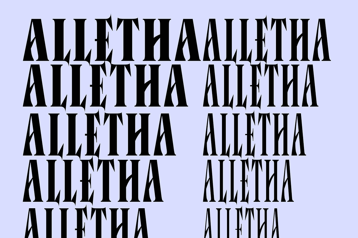 ALLETHA Family, a Serif Font by Canden Meutuah (Photo 3 of 6)