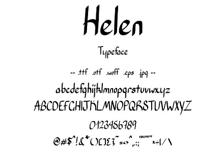 Font Helen Classical Calligraphy