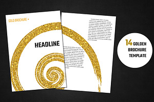 Golden Brochure Template