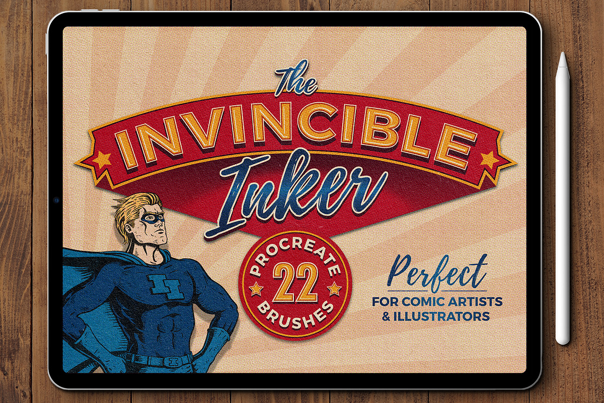 The Invincible Inker for Procreate, a Brush Add-On by TomWarne (Photo 1 of 11)