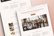 Grace - Restaurant Framer Template, a Landing Page Template by THdesign (Thumbnail 1 of 4)