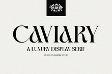 Caviary - Display serif font