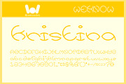 kristina font, a Font by weknow (Thumbnail 2 of 5)