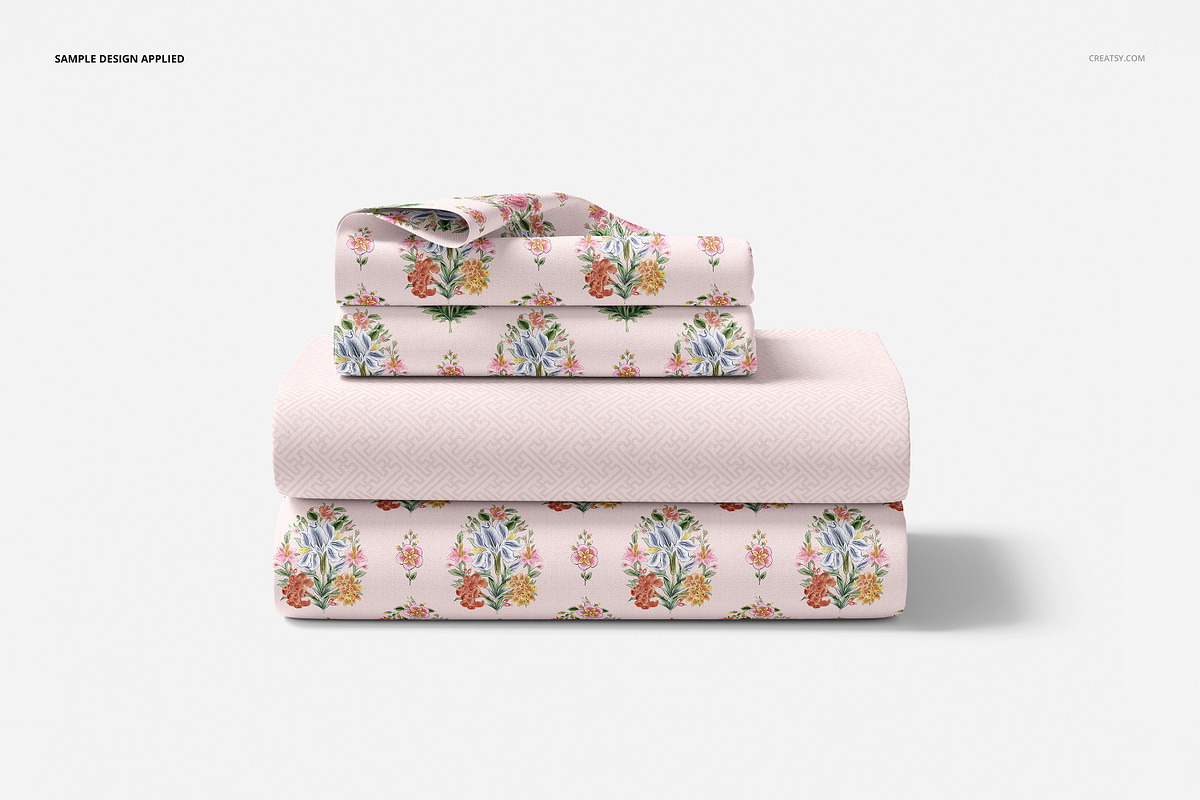 Bedding Set Mockup Set, an Apparel Mockup by creatsy5 (Photo 5 of 8)
