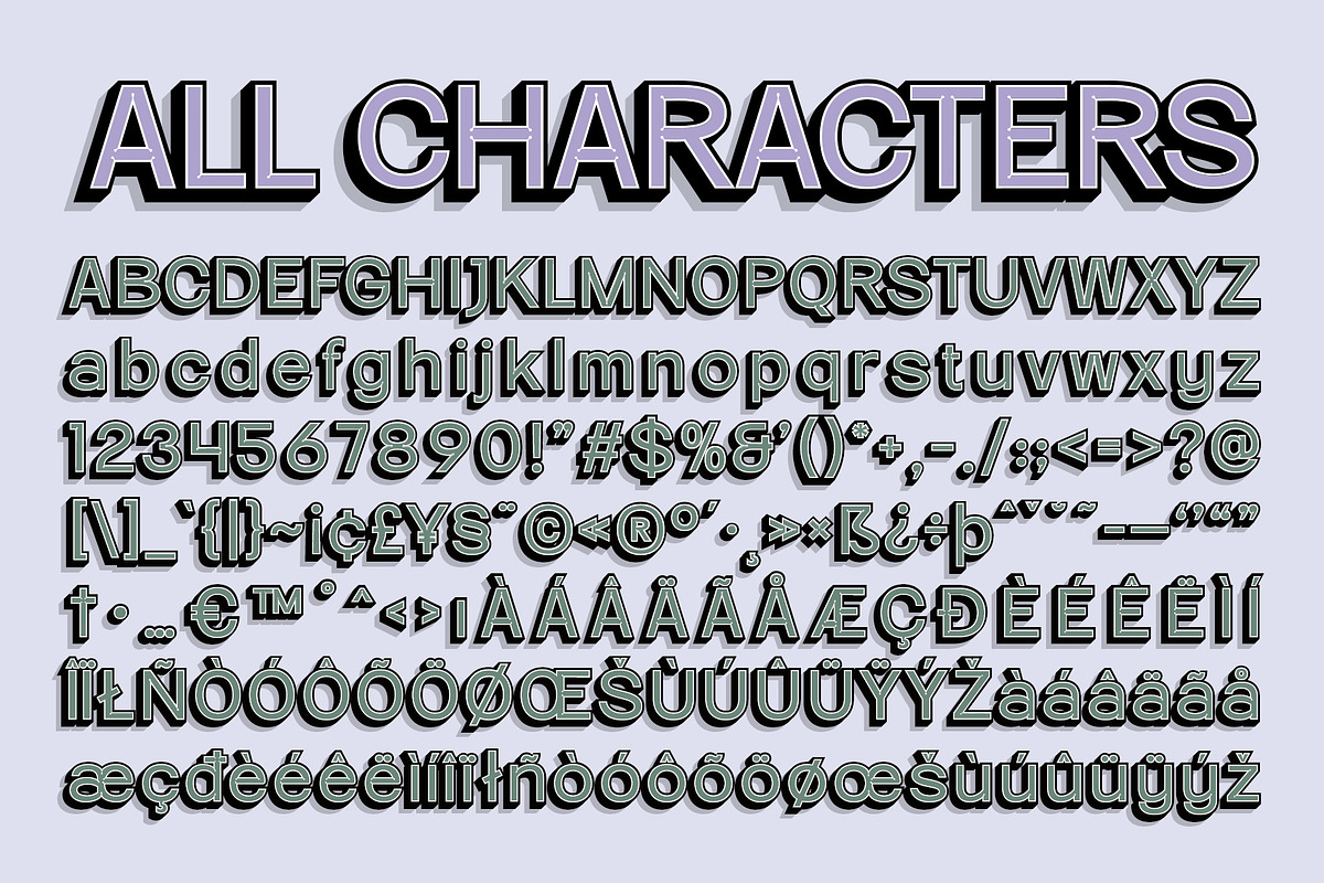 Belmein 3D, a Sans Serif Font by Craft Supply Co. (Photo 8 of 8)