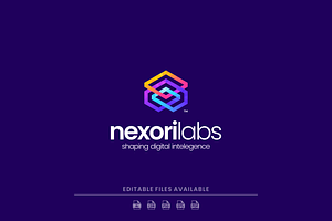Gradient Modern Tech Icon Logo, a Branding & Logo Template by Artnivora.Std
