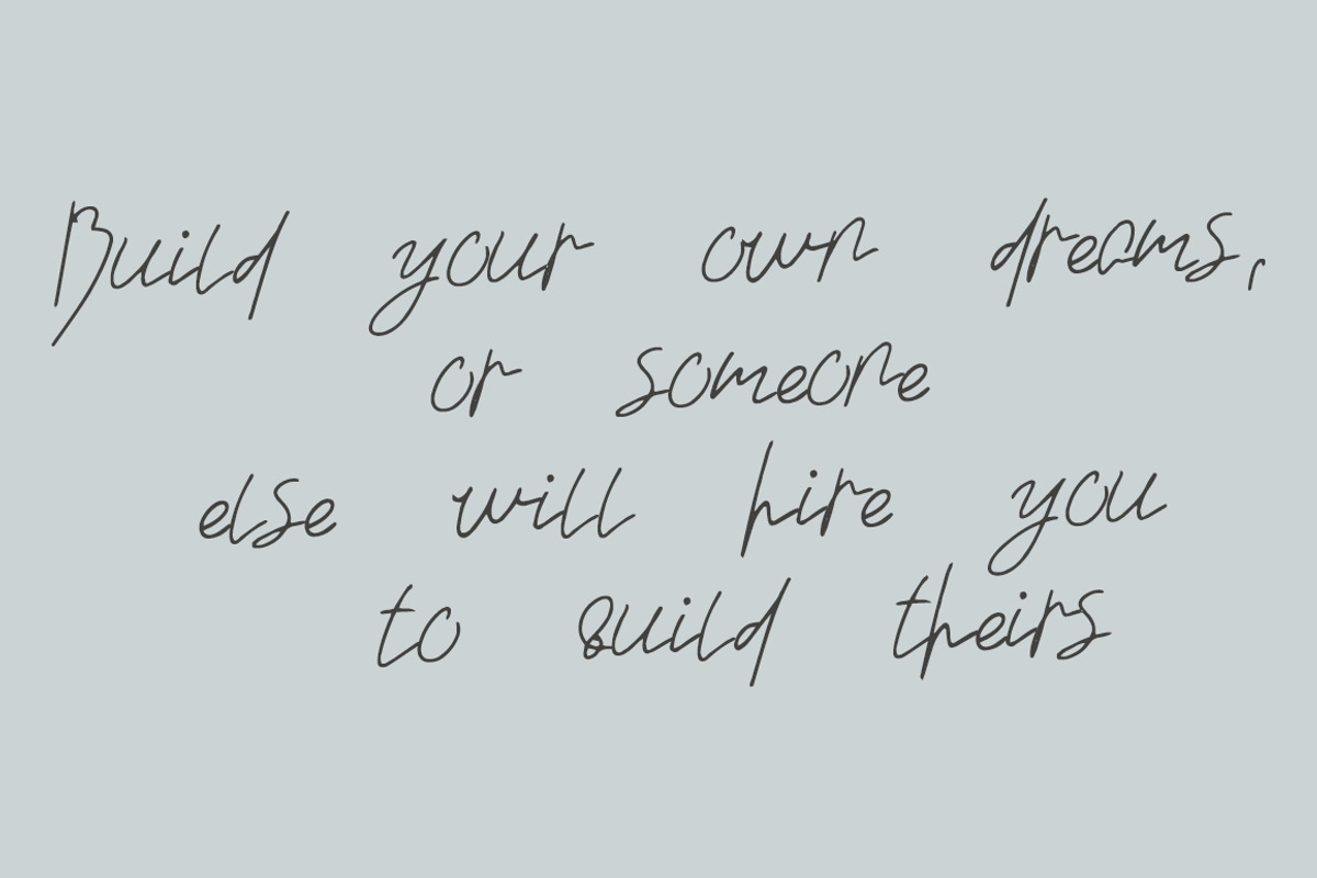 Wamble, a Script Font by Katie Holland (Photo 5 of 5)