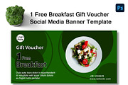 Gift voucher social media banner, a Social Media Template by As Studio (Thumbnail 1 of 3)